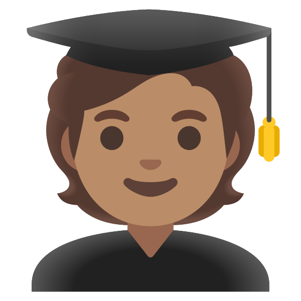 Emoji U1f9d1 1f3fd 200d 1f393
