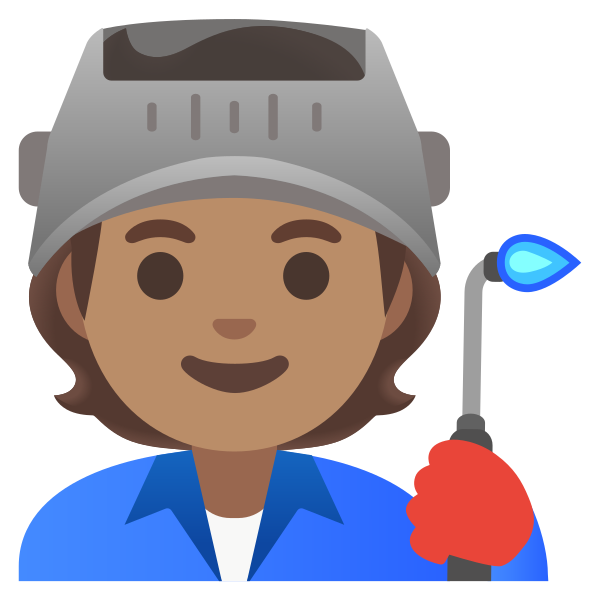 Emoji U1f9d1 1f3fd 200d 1f3ed