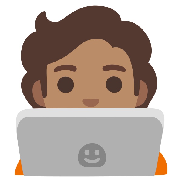 Emoji U1f9d1 1f3fd 200d 1f4bb