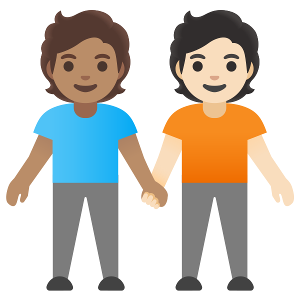Emoji U1f9d1 1f3fd 200d 1f91d 200d 1f9d1 1f3fb