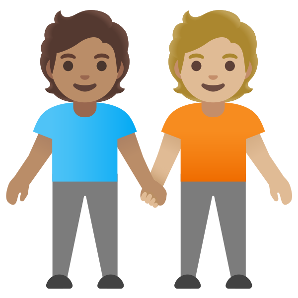 Emoji U1f9d1 1f3fd 200d 1f91d 200d 1f9d1 1f3fc