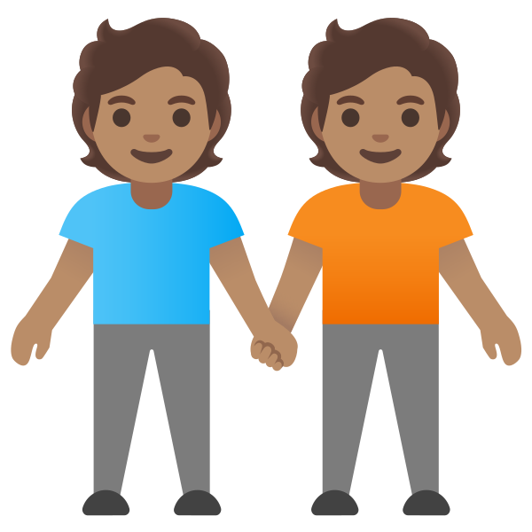 Emoji U1f9d1 1f3fd 200d 1f91d 200d 1f9d1 1f3fd