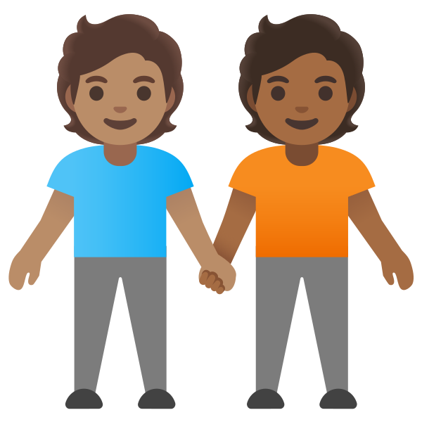 Emoji U1f9d1 1f3fd 200d 1f91d 200d 1f9d1 1f3fe
