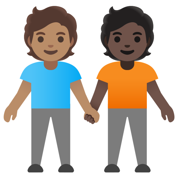 Emoji U1f9d1 1f3fd 200d 1f91d 200d 1f9d1 1f3ff