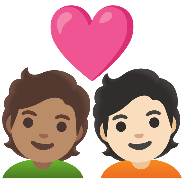 Emoji U1f9d1 1f3fd 200d 2764 200d 1f9d1 1f3fb