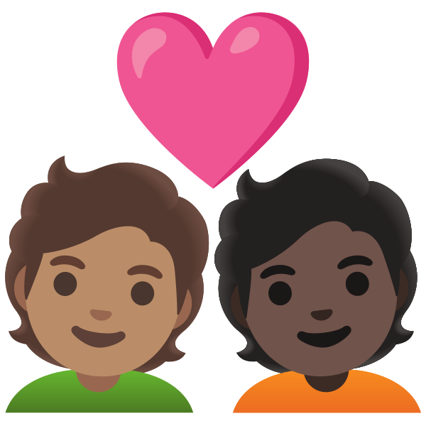 Emoji U1f9d1 1f3fd 200d 2764 200d 1f9d1 1f3ff
