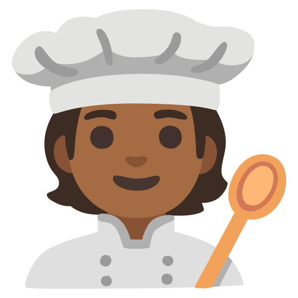 Emoji U1f9d1 1f3fe 200d 1f373