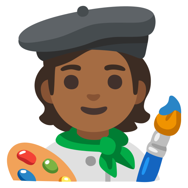Emoji U1f9d1 1f3fe 200d 1f3a8