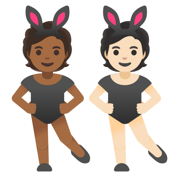 Emoji U1f9d1 1f3fe 200d 1f430 200d 1f9d1 1f3fb
