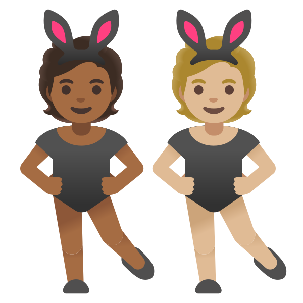 Emoji U1f9d1 1f3fe 200d 1f430 200d 1f9d1 1f3fc