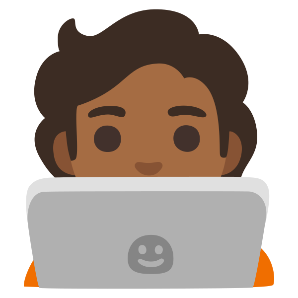 Emoji U1f9d1 1f3fe 200d 1f4bb