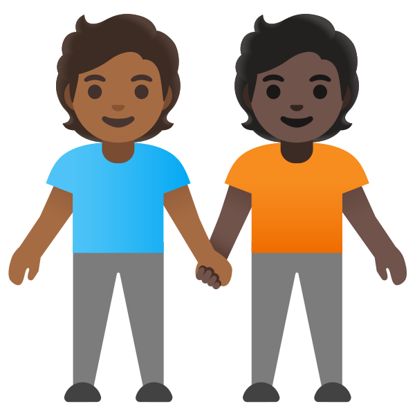 Emoji U1f9d1 1f3fe 200d 1f91d 200d 1f9d1 1f3ff
