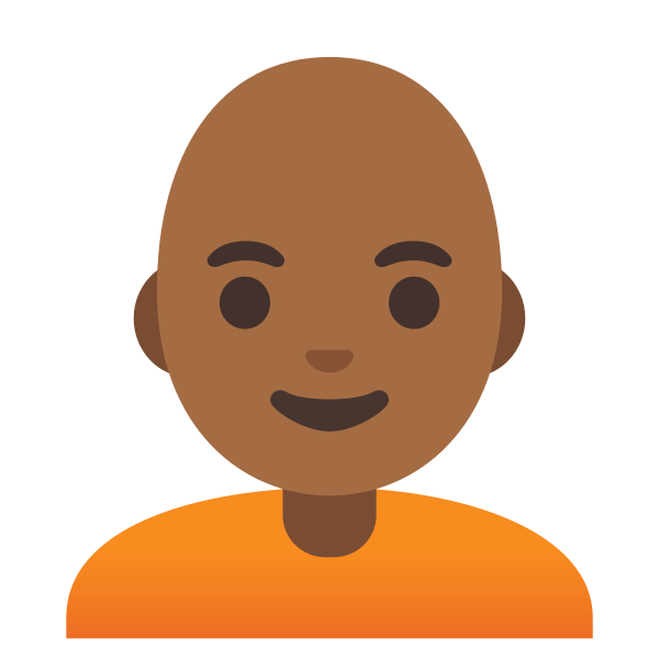 Emoji U1f9d1 1f3fe 200d 1f9b2