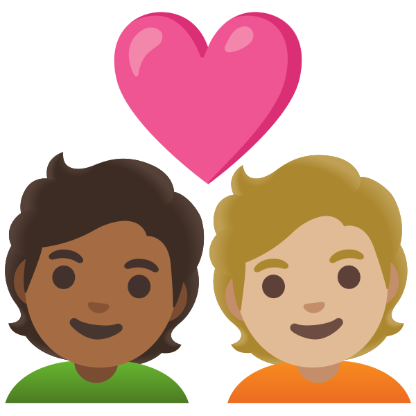 Emoji U1f9d1 1f3fe 200d 2764 200d 1f9d1 1f3fc