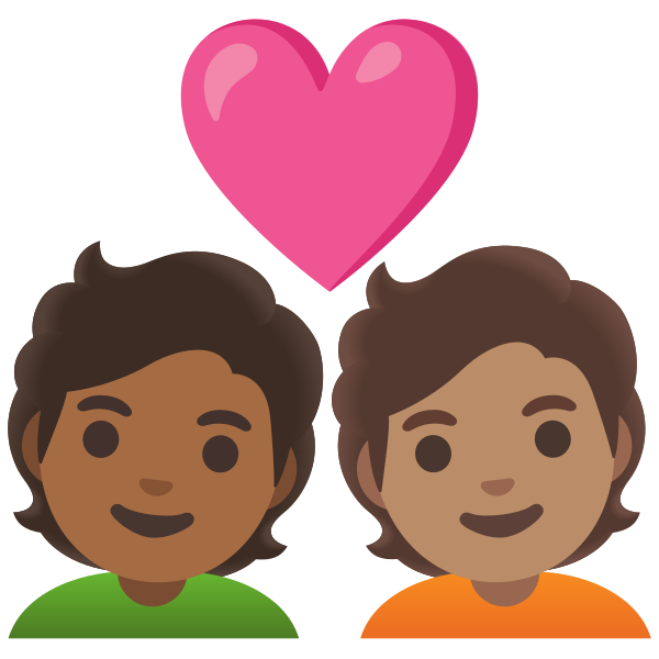 Emoji U1f9d1 1f3fe 200d 2764 200d 1f9d1 1f3fd