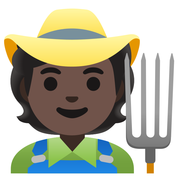 Emoji U1f9d1 1f3ff 200d 1f33e