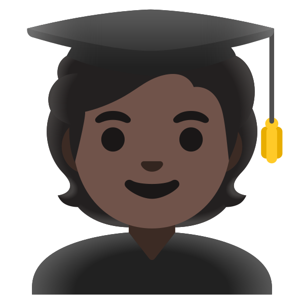 Emoji U1f9d1 1f3ff 200d 1f393