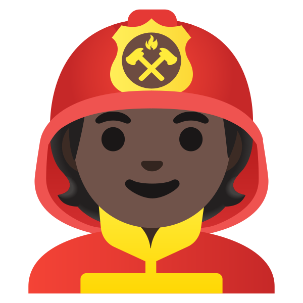 Emoji U1f9d1 1f3ff 200d 1f692