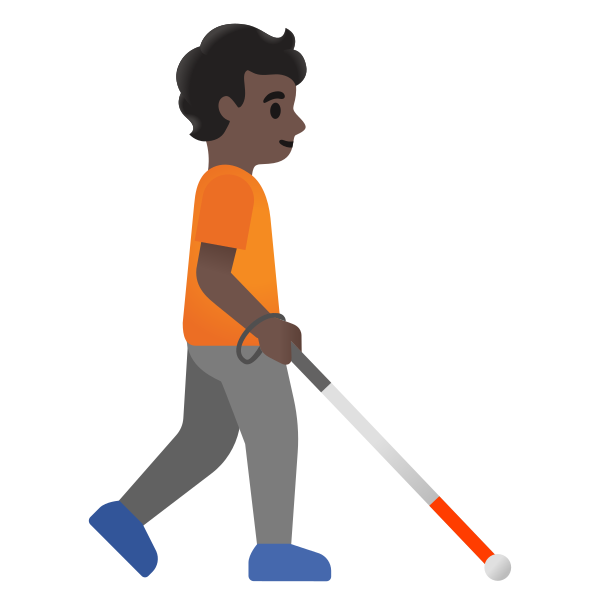 Emoji U1f9d1 1f3ff 200d 1f9af 200d 27a1