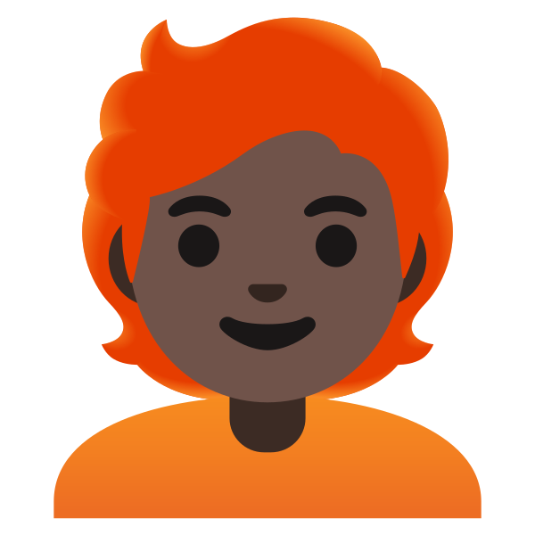 Emoji U1f9d1 1f3ff 200d 1f9b0