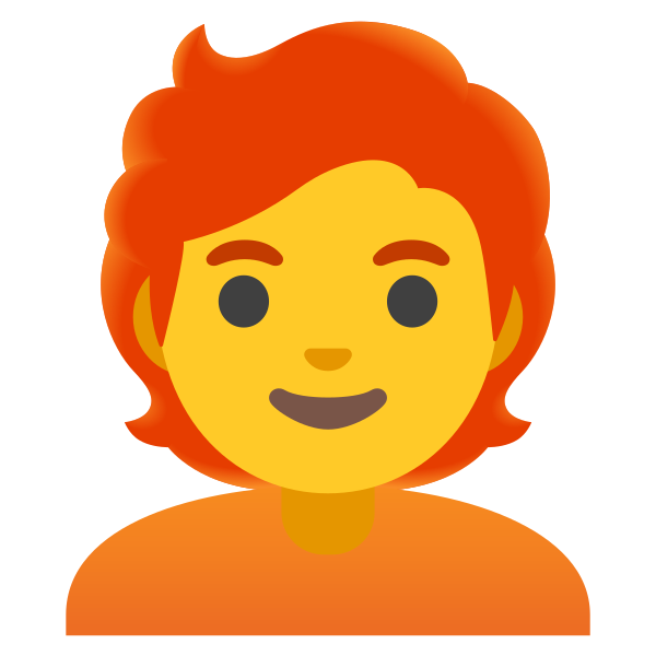 Emoji U1f9d1 200d 1f9b0