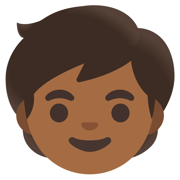 Emoji U1f9d2 1f3fe