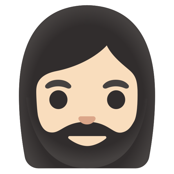 Emoji U1f9d4 1f3fb 200d 2640