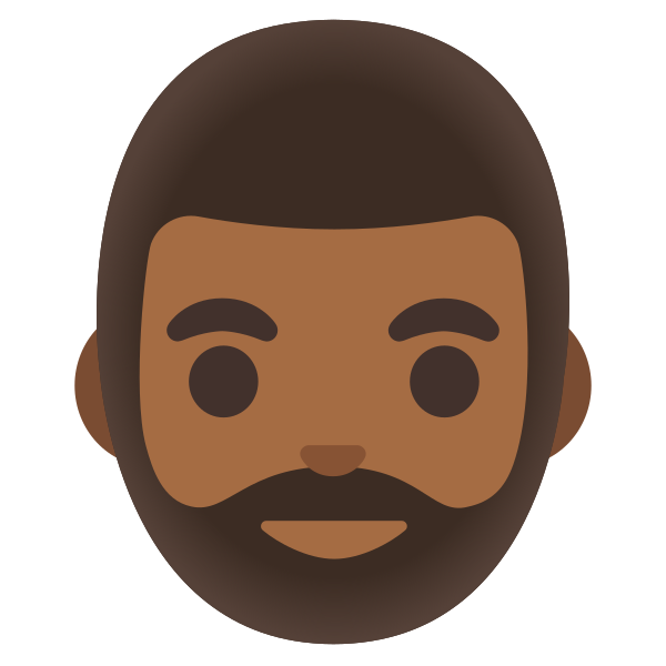 Emoji U1f9d4 1f3fe 200d 2642