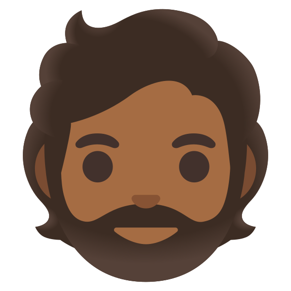 Emoji U1f9d4 1f3fe