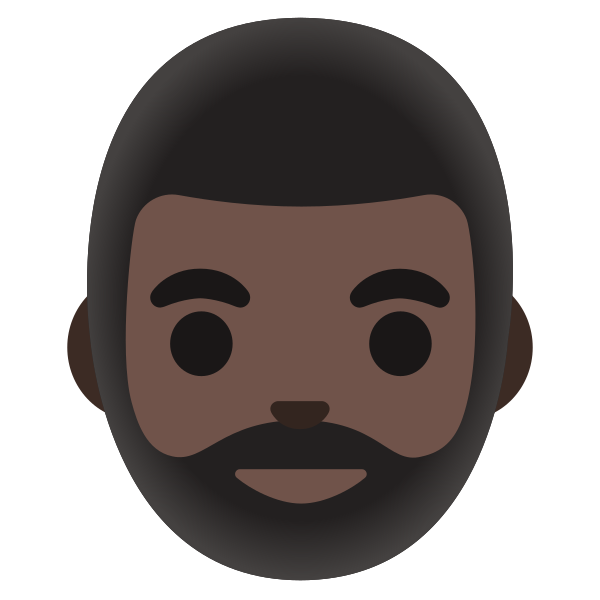 Emoji U1f9d4 1f3ff 200d 2642