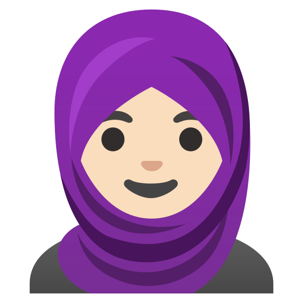 Emoji U1f9d5 1f3fb