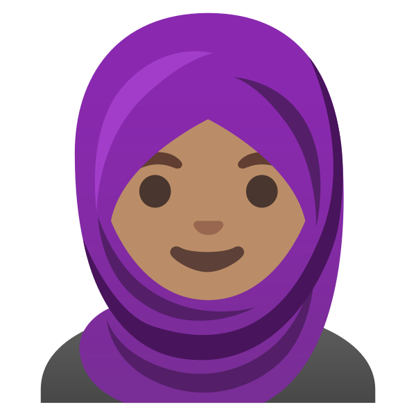 Emoji U1f9d5 1f3fd
