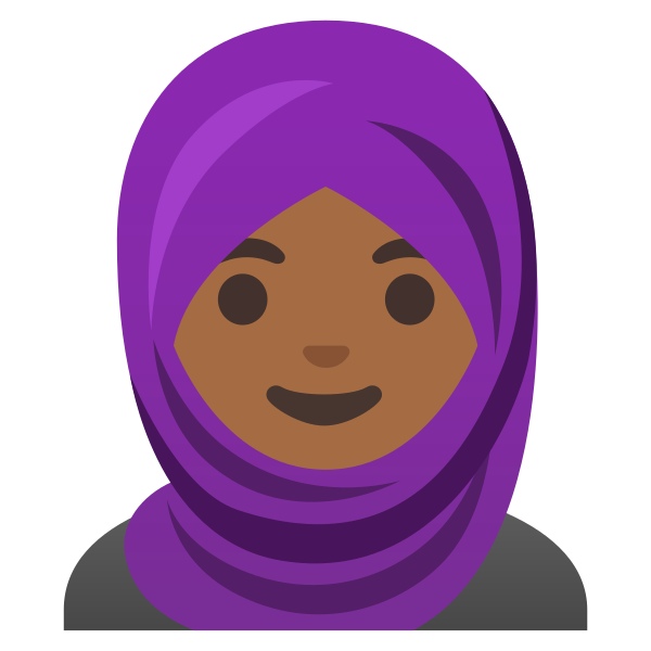 Emoji U1f9d5 1f3fe