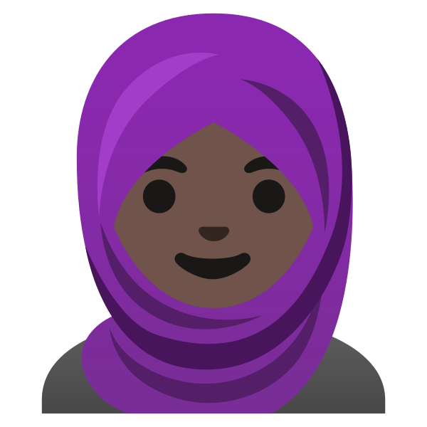 Emoji U1f9d5 1f3ff