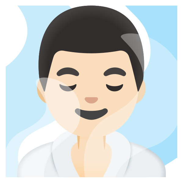 Emoji U1f9d6 1f3fb 200d 2642