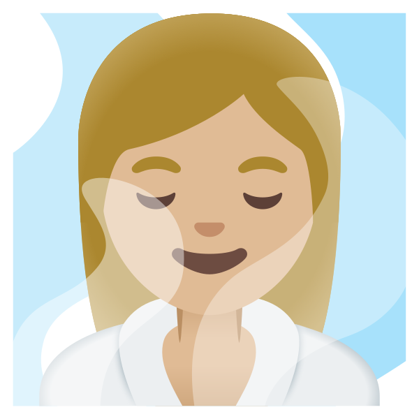 Emoji U1f9d6 1f3fc 200d 2640