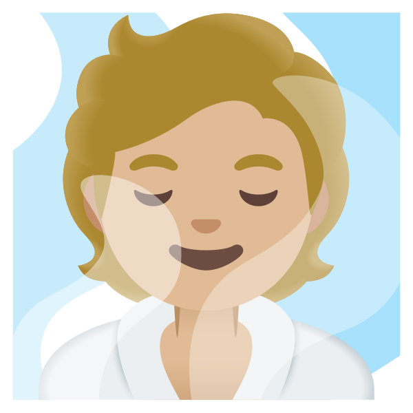 Emoji U1f9d6 1f3fc