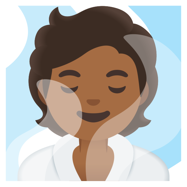 Emoji U1f9d6 1f3fe