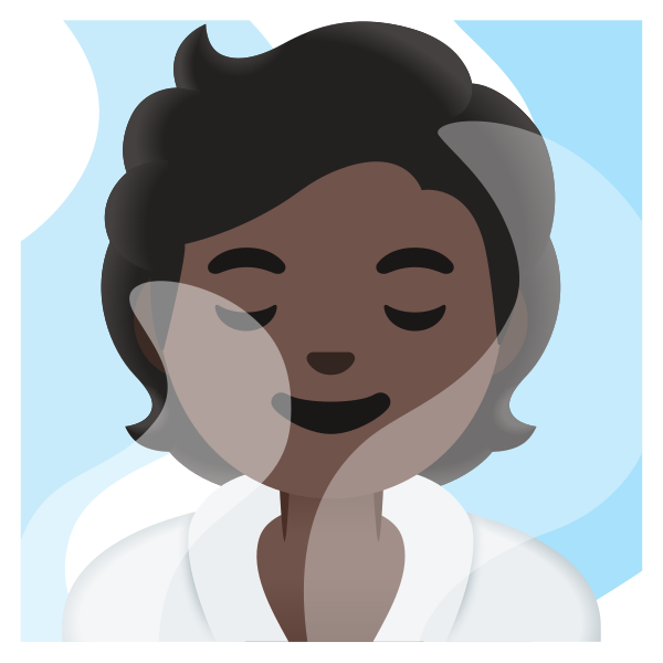 Emoji U1f9d6 1f3ff