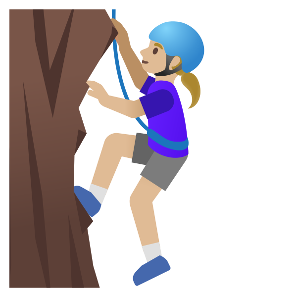 Emoji U1f9d7 1f3fc 200d 2640