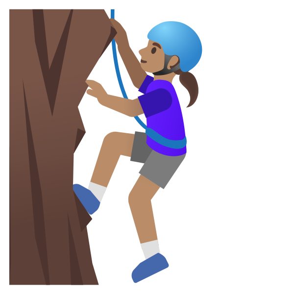 Emoji U1f9d7 1f3fd 200d 2640