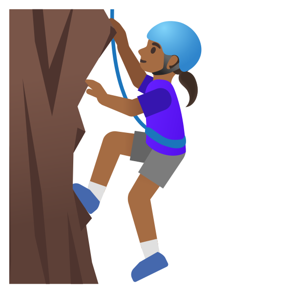 Emoji U1f9d7 1f3fe 200d 2640