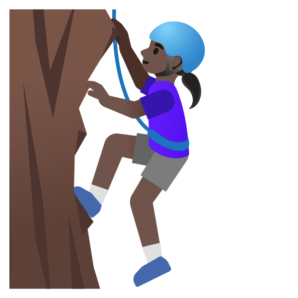 Emoji U1f9d7 1f3ff 200d 2640