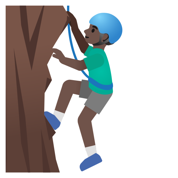Emoji U1f9d7 1f3ff 200d 2642
