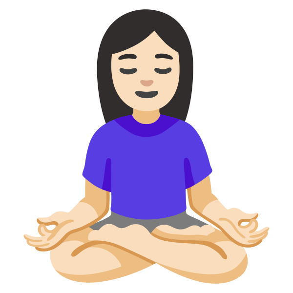 Emoji U1f9d8 1f3fb 200d 2640