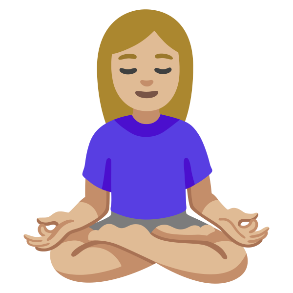 Emoji U1f9d8 1f3fc 200d 2640