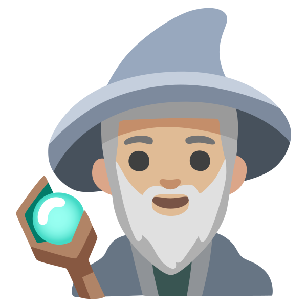 Emoji U1f9d9 1f3fc 200d 2642