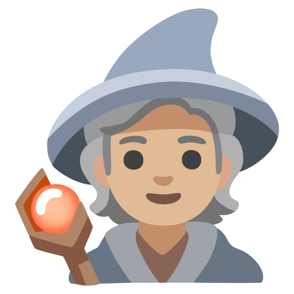 Emoji U1f9d9 1f3fc