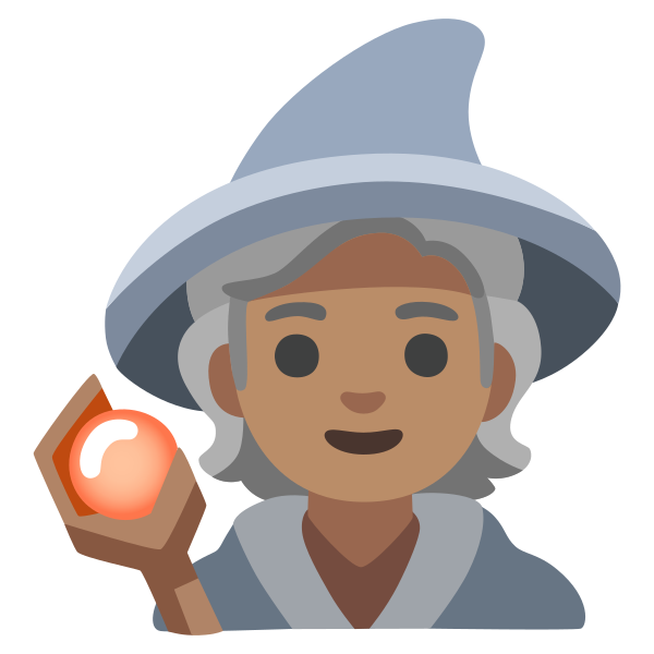 Emoji U1f9d9 1f3fd