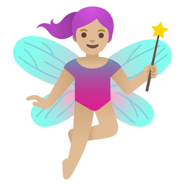 Emoji U1f9da 1f3fc 200d 2640